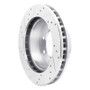 R1 99-99 Ford F-350 Super Duty 4WD Front Right Drilled & Slotted Silver Brake Rotor