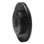 R1 83-96 Buick Riviera Front Left Drilled & Slotted Black Brake Rotor