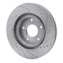 R1 07-25 Chrysler SEBRING Front Left Drilled & Slotted Silver Brake Rotor
