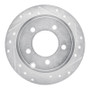 R1 07-17 Chrysler 200 Rear Right Drilled & Slotted Silver Brake Rotor