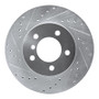 R1 99-08 BMW 325CI (USA/Canada) Front Left Drilled & Slotted Silver Brake Rotor