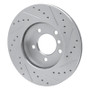 R1 99-08 BMW 325CI (USA/Canada) Front Left Drilled & Slotted Silver Brake Rotor
