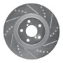 R1 04-25 Scion FR-S Front Right Drilled & Slotted Silver Brake Rotor