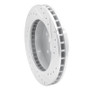 R1 88-00 Cadillac Escalade Front Left Drilled & Slotted Silver Brake Rotor