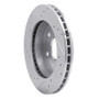 R1 88-91 Chevrolet K1500 Front Right Drilled & Slotted Silver Brake Rotor