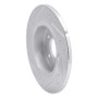 R1 06-11 Buick Lucerne Rear Right Drilled & Slotted Silver Brake Rotor