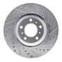 R1 06-16 Buick Lucerne Front Left Drilled & Slotted Silver Brake Rotor