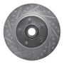 R1 76-81 Chrysler Newport Front Left Drilled & Slotted Silver Brake Rotor