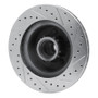 R1 76-81 Chrysler Newport Front Left Drilled & Slotted Silver Brake Rotor