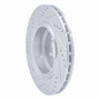 R1 05-23 Chrysler 300 Rear Right Drilled & Slotted Silver Brake Rotor