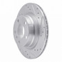 R1 06-21 BMW 230I Rear Right Drilled & Slotted Silver Brake Rotor