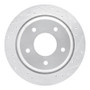 R1 1994-1996 Chevrolet Commercial Chassis Rear Right Drilled & Slotted Silver Brake Rotor