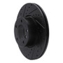 R1 07-21 BMW 430I xDrive Front Left Drilled & Slotted Black Brake Rotor