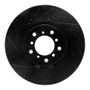 R1 00-03 BMW M5 Right Front Drilled & Slotted Black Brake Rotor