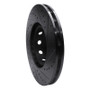 R1 00-03 BMW M5 Right Front Drilled & Slotted Black Brake Rotor