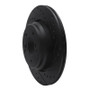 R1 00-06 BMW M3 Rear Right Drilled & Slotted Black Brake Rotor