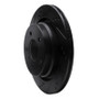 R1 95-02 BMW Z3 Right Rear Drilled & Slotted Black Brake Rotor