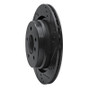 R1 95-02 BMW Z3 Left Rear Drilled & Slotted Black Brake Rotor