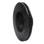R1 87-95 BMW 735IL Front Right Drilled & Slotted Black Brake Rotor