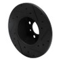 R1 77-83 BMW 320I (USA/Canada) Front Left Drilled & Slotted Black Brake Rotor