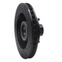R1 1992-2002 Chevrolet C1500 Suburban Front Left Drilled & Slotted Black Brake Rotor