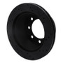 R1 00-02 Dodge Ram 2500 Rear Left Drilled & Slotted Black Brake Rotor