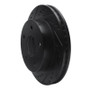 R1 00-01 Dodge Ram 1500 Pickup Front Left Drilled & Slotted Black Brake Rotor