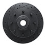 R1 78-81 Dodge B300 Van (71-74) / B300 (75-80) Front Left Drilled & Slotted Black Brake Rotor