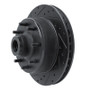 R1 78-81 Dodge B300 Van (71-74) / B300 (75-80) Front Left Drilled & Slotted Black Brake Rotor