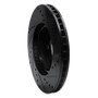R1 93-95 Volvo 850 Front Left Drilled & Slotted Black Brake Rotor