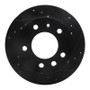 R1 02-06 Dodge Sprinter 2500 Front Right Drilled & Slotted Black Brake Rotor