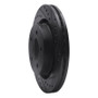 R1 99-04 Chrysler 300M Front Right Drilled & Slotted Black Brake Rotor