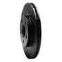 R1 95-99 Dodge Neon (USA/Canada) Front Left Drilled & Slotted Black Brake Rotor