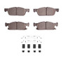 DFC 17-20 Ford Fusion Front 5000 Advanced Ceramic Brake Pads and Hardware Kit