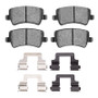 R1 07-18 Volvo S80 Rear Euro Ceramic Pads & Hardware Kit