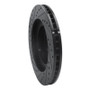 R1 92-97 Subaru SVX Front Right Drilled & Slotted Black Brake Rotor