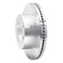 R1 2012-2025 Ford F-250 4WD (Super Duty) Front Right Drilled & Slotted Silver Brake Rotor