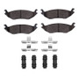 R1 02-24 Chrysler ASPEN Rear Semi Met Pads & Hardware Kit