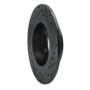 R1 11-16 Mini Cooper Paceman Rear Left Drilled & Slotted Black Brake Rotor