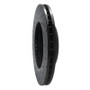 R1 17-25 BMW 330I Front Right Drilled & Slotted Black Brake Rotor