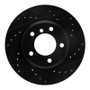 R1 99-08 BMW 325CI (USA/Canada) Front Right Drilled & Slotted Black Brake Rotor