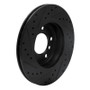 R1 99-08 BMW 325CI (USA/Canada) Front Right Drilled & Slotted Black Brake Rotor