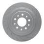 DFC 16-19 Cadillac ATS Right Rear GeoSPEC Coated Rotor - Slotted