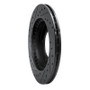 R1 96-98 Suzuki Sidekick Front Right Drilled & Slotted Black Brake Rotor