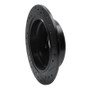 R1 82-89 BMW 633CSI Rear Left Drilled & Slotted Black Brake Rotor
