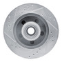 R1 1992-2002 Chevrolet Express 1500 Front Right Drilled & Slotted Silver Brake Rotor