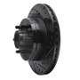 R1 91-96 Dodge Dakota RWD Front Right Drilled & Slotted Black Brake Rotor