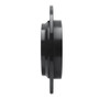 R1 98-00 Volvo S70 Rear Left Drilled & Slotted Black Brake Rotor