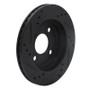 R1 95-96 Dodge Neon (USA/Canada) Front Right Drilled & Slotted Black Brake Rotor