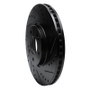R1 15-20 Kia Sorento Front Right Drilled & Slotted Black Brake Rotor